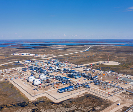 Завершилось строительство Установки подготовки нефти и газа на Тазовском месторождении.